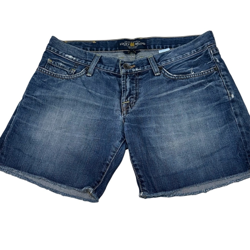 Lucky‎ brand Abbey Raw Hem double roll jean shorts 2/26